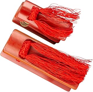 SUPVOX 1 Pair old bamboo allegro musical castanets instrument kuaiban hand clappers chinese instruments musical instruments for adults allegros clapper stage supplies child aldult