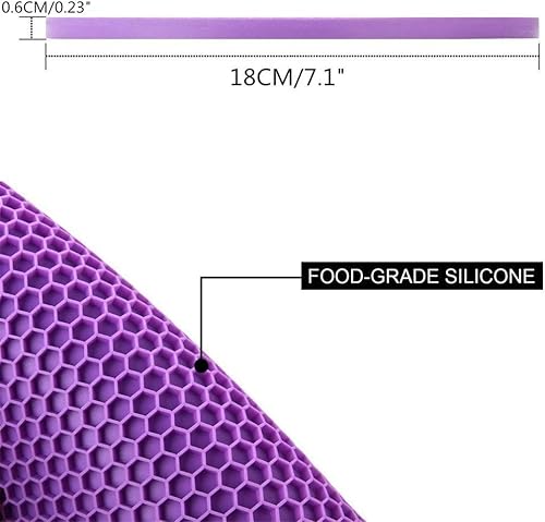 Miniatura 3 de 5 piezas de salvamanteles de silicona antideslizantes almohadillas calientes para cocinar platos y ollas suministros de cocina