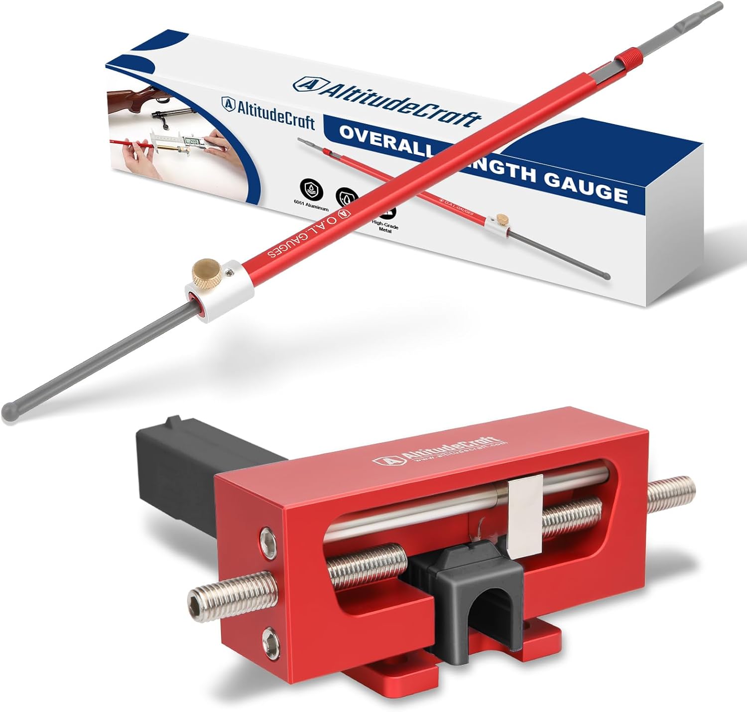 Sight Pusher Tool & Overall Length Gauge Bundle – Precision Sight Adjustment and Reloading for Handguns and Firearms