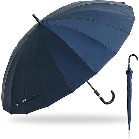 Amazon Waterfront ウォーターフロント ネイビー 65cm 富山サンダー 本骨 耐風 Ts165uj Nv Waterfront 長傘 通販