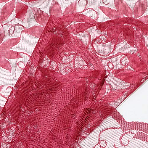 Asunflower Tablecloth Rectangle 60" X 83" Holiday Red Tablecloths Rectangle Tablewith Lace Leaves Prints Christmas Table Fabric Cover #TOP5