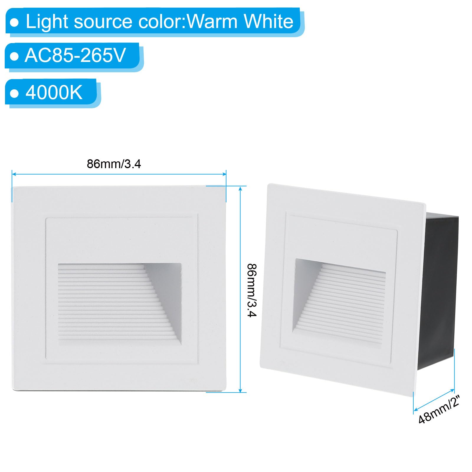 PATIKIL 4000K LED Step Light - Image 2