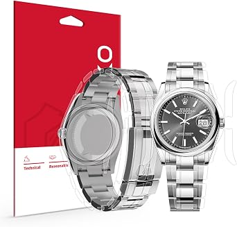 skoko [1Set Full Package] Body Protection Film Compatible with Rolex Datejust 36mm Ref. 116200 116201 116203 116231 116233 116234 116243 116244, Glossy Clear Skin, Full Coverage, Anti Scartch, Extra pieces for tricky areas