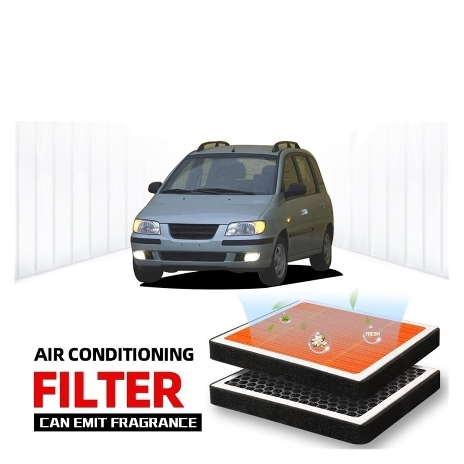 per Hy&undai Matrix Filtro Abitacolo Filtro Aria Condizionamento al Carbone Attivo con per Purificare Gli Accessori del Veicolo Auto Filtris Automobilistici
