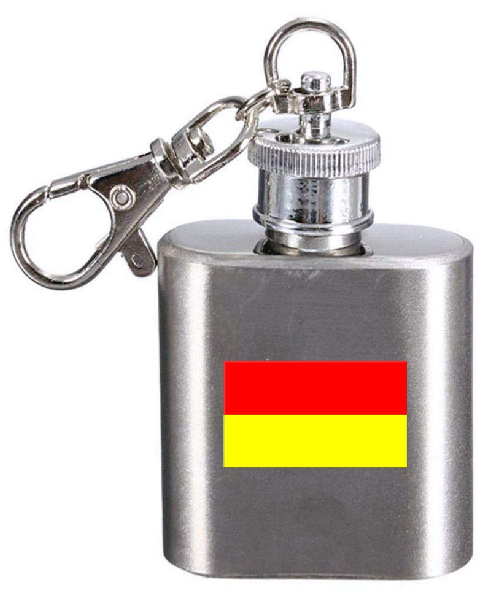 Flasque gravée drapeau Pologne : porte-clés compact pour cadeau homme