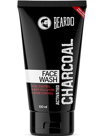 Beardo Activated Charcoal Anti-Pollution Face Wash for Deep Pore Cleaning, 100ml | Removes Dirt & Impurities | Suitable for Acne Prone Skin | For Men