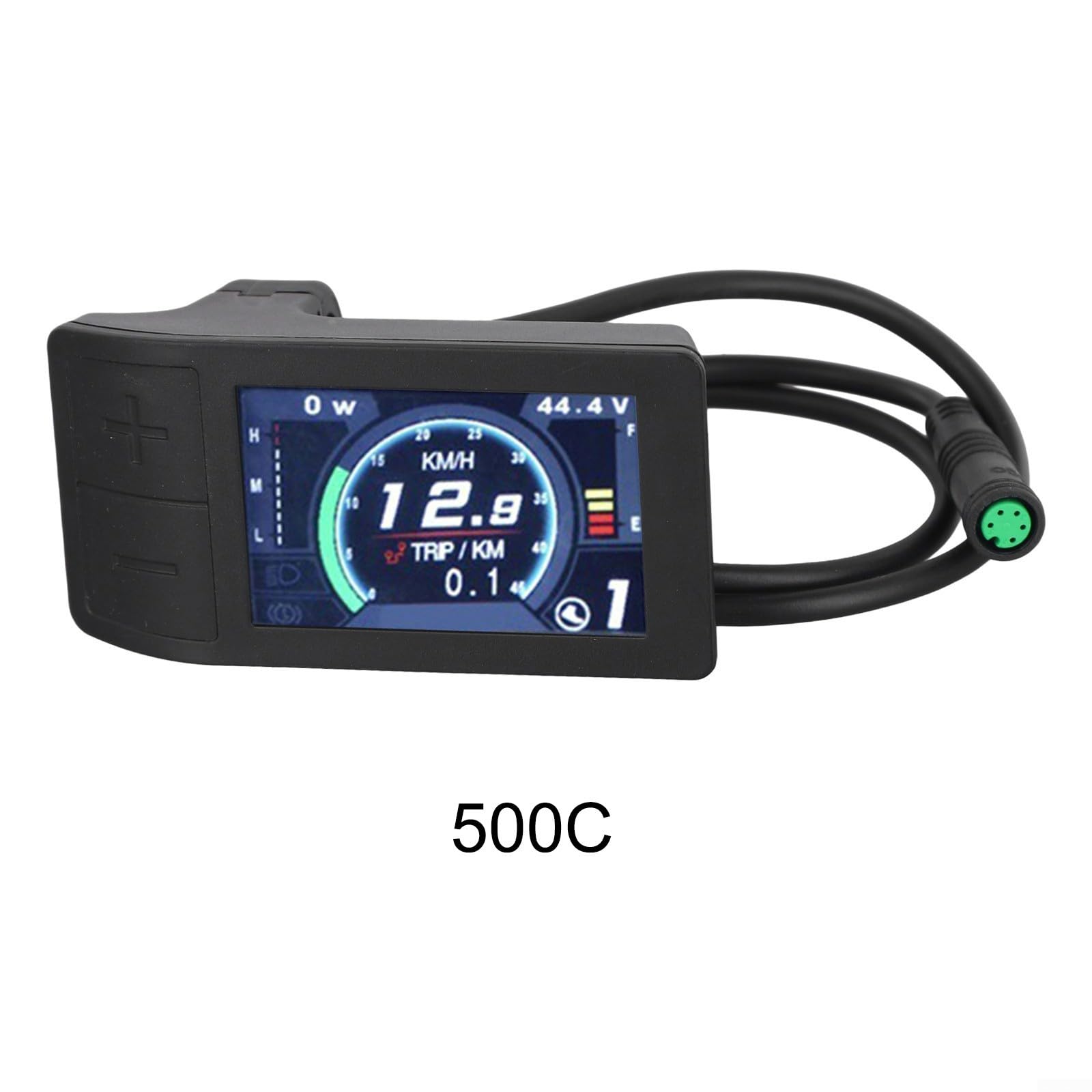 Display per bici elettrica 500c per motori Bafang, compatibile con 24 V-48 V, velocità e monitor in tempo reale