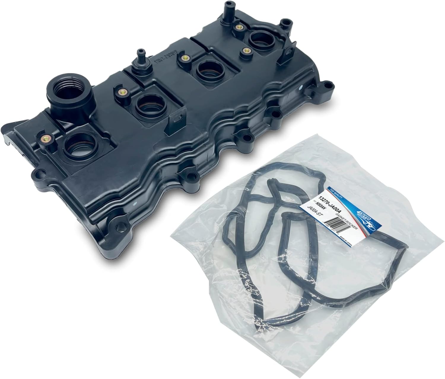 OEM Valve Cover 13264-JA00A with 4STEED MOTORS Valve Gasket 13270-JA00A Compatible for Nissan Altima, Sentra 2.5L