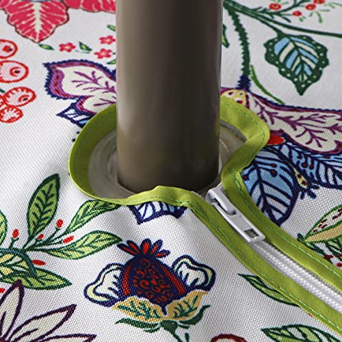 image for EHouseHome Outdoor and Indoor 60inch Round Tablecloth with Umbrella Ho