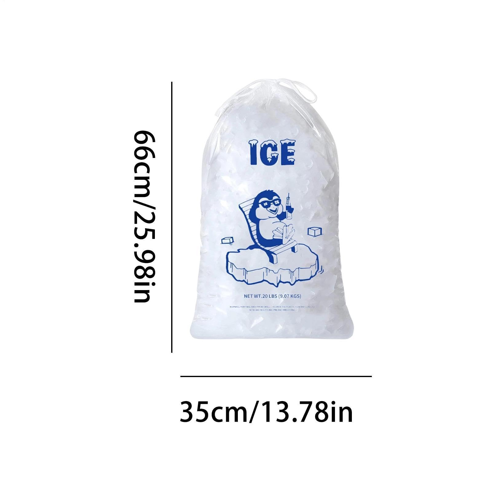 Eisbeutel mit Kordelzug, strapazierfähig, beständig gegen niedrige