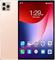Tablet V62 10.1' FHD Android 12, MTK6797, Câmera 24MP, Bateria 8000mAh – Modelos com 6GB, 8GB, 12GB RAM e até 512GB – Sem Marca – Com Tela Full HD (dourado, 12+512)