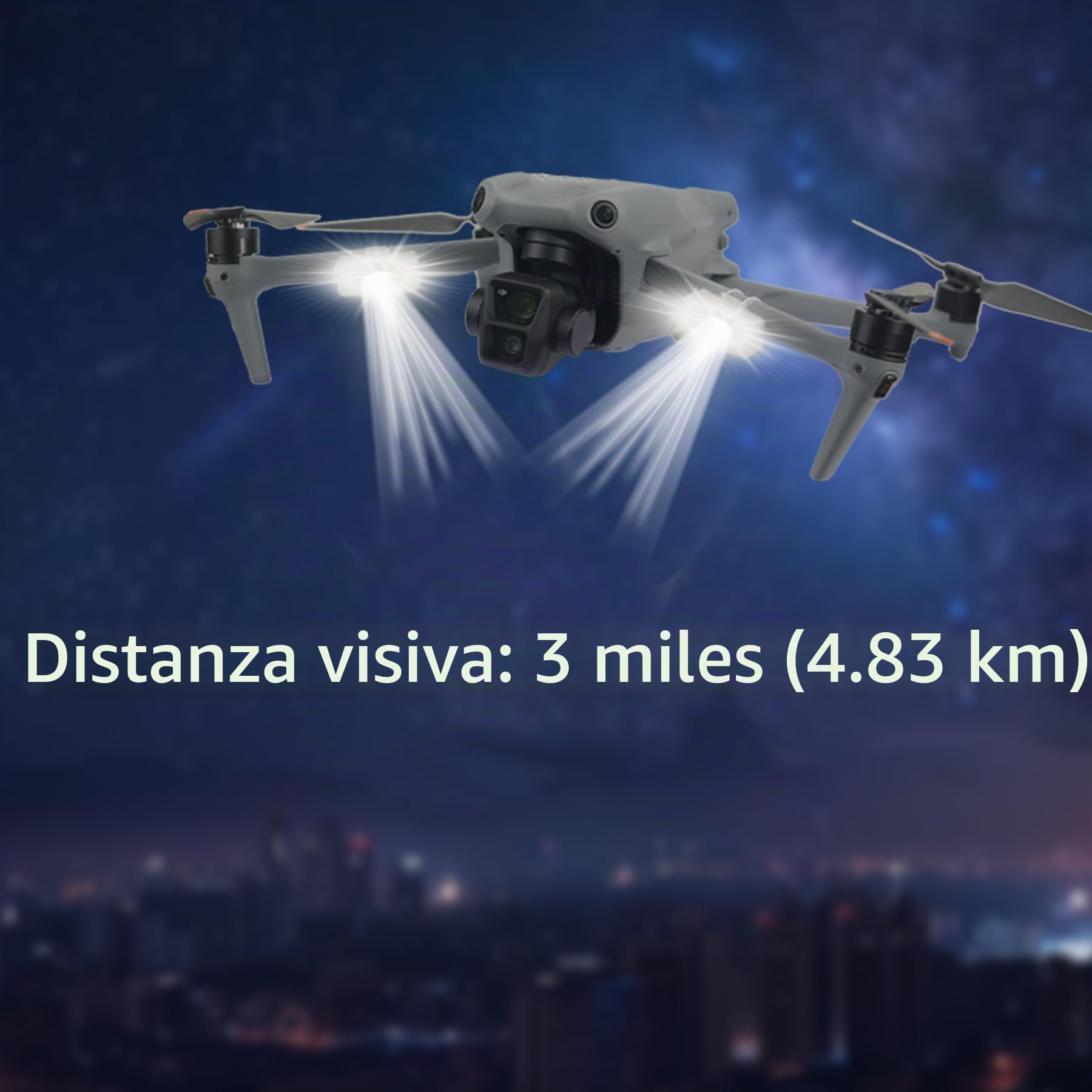 Luce Stroboscopica,Luci Notturna Anti Collisione per Drone,Flash LED Strobe Light per DJI Neo 2,Flip,Mini 5 3 4 Pro 4K SE 2,Air 3S 2S,Mavic 4 3,Spark,FPV,Avata,EVO Accessori(3 pezzi)