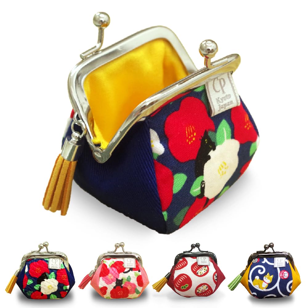 Amazon | CP-Kyoto 日本製 がま口財布 猫 花柄 小さい財布 Amazon | CP-Kyoto 日本製 がま口財布 猫 花柄 小さい財布