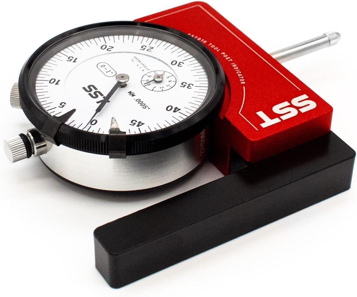 SST - Lathe Tool Post Indicator - High-Level Precision & Accuracy - Durable Construction - 5-Year Warranty Guaranteed