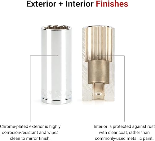 Miniatura 2 de TEKTON Unidad de 12 pulgada x enchufe de 12 puntos de profundidad de 0.787 in  SHD23320