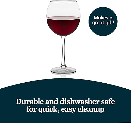 Miniatura 5 de Libbey Vina - Copas de vino tinto (6 unidades) Vino Tinto, Tallo,Vino multiusos, tallo,Claro,Rojo y blanco, sin tallo (embalaje estándar),Vino