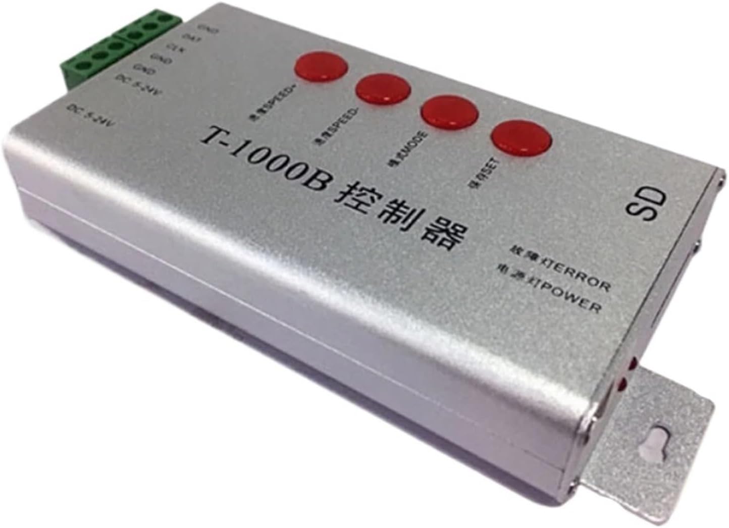 DC5V-24V T-1000B SD Card WS2801 WS2811 WS2812B LPD6803 8806 Pixels DMX512 RGB Controller LED Light Strip Digital