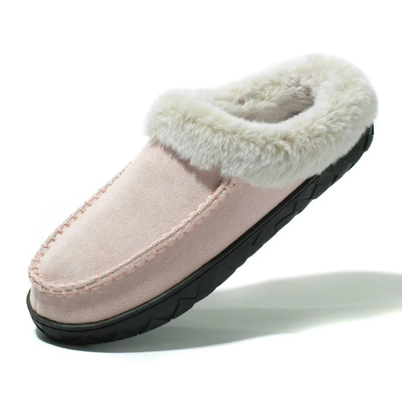Pantofole Invernali da Uomo Scarpe Calde Casa Coppie Scivoli Pantofola Camera Letto Donna Antiscivolo in Cotone-grigio-35-36