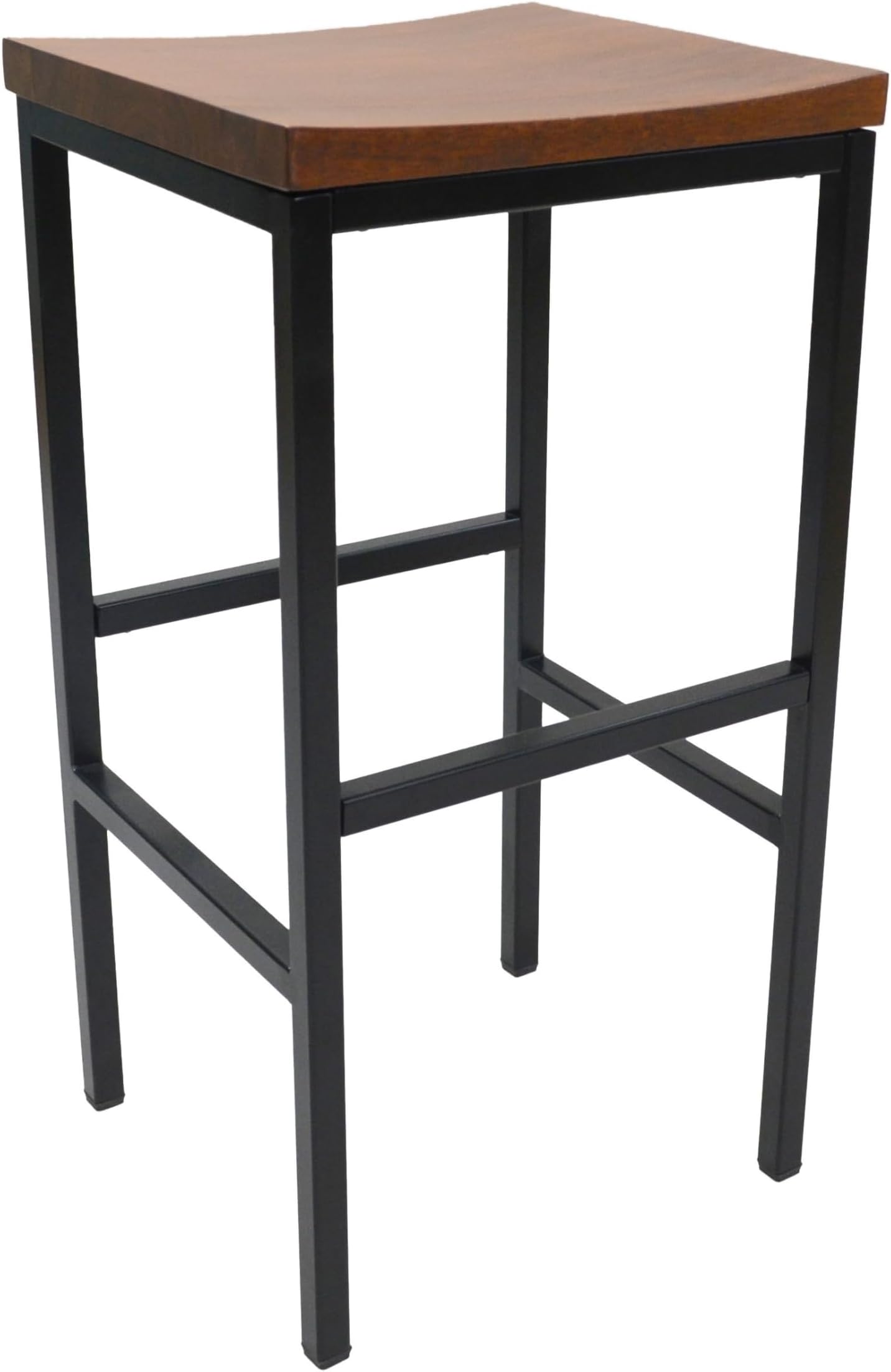 Carolina Chair and Table Blair Bar Stool, Chestnut/Black