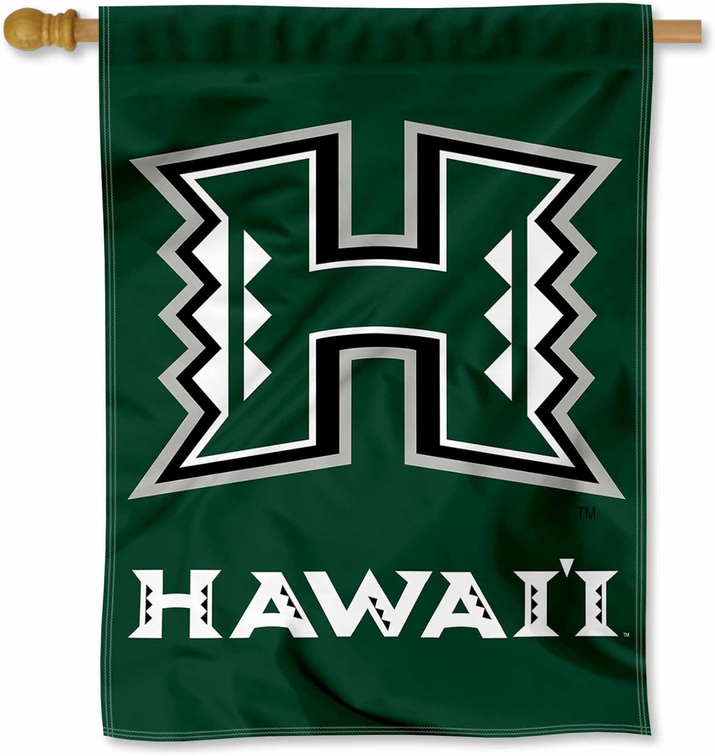 Hawaii Warriors Double Sided House Flag