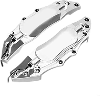 ブレーキキャリパーカバー ユニバーサルカーブレーキキャリパーカバーはホイールハブの外観を向上させます(Silver)