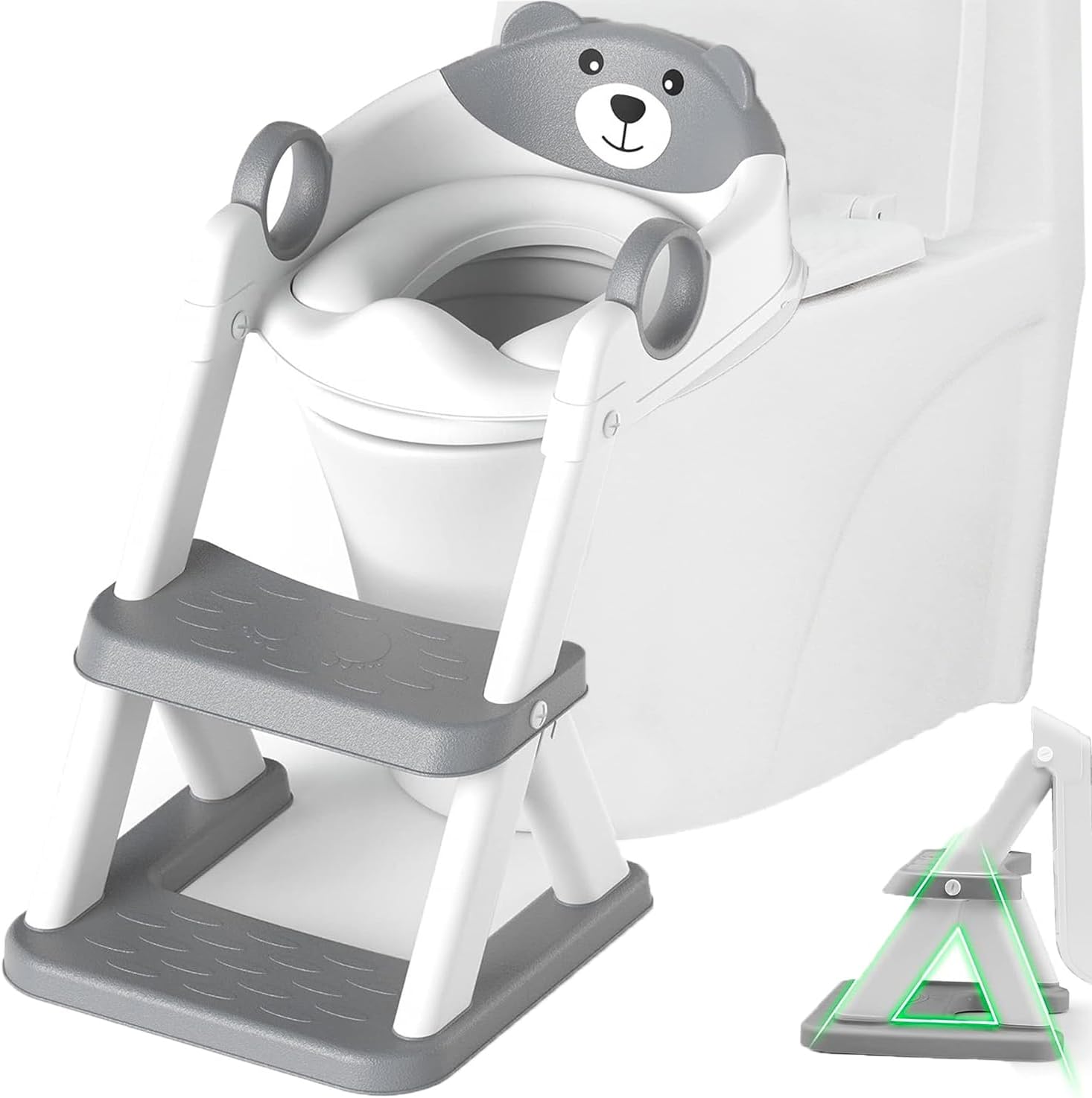 Potty Training Seat with Step Stool Ladder,Befol Potty Training Toilet