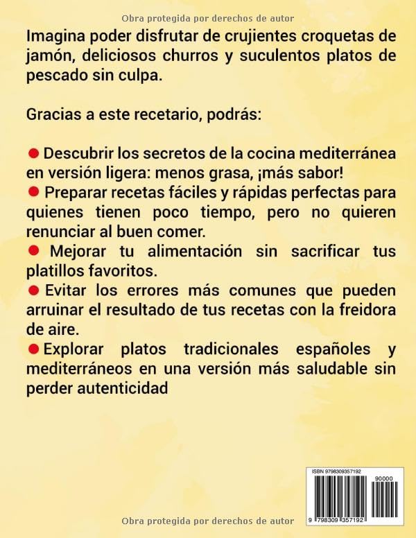 Miniatura 2 de Air Fryer Saludable El Secreto para recetas mediterràneas ràpidas con freidora de aire.Platos originales,fàciles y deliciosos.EDICIÓN A COLOR