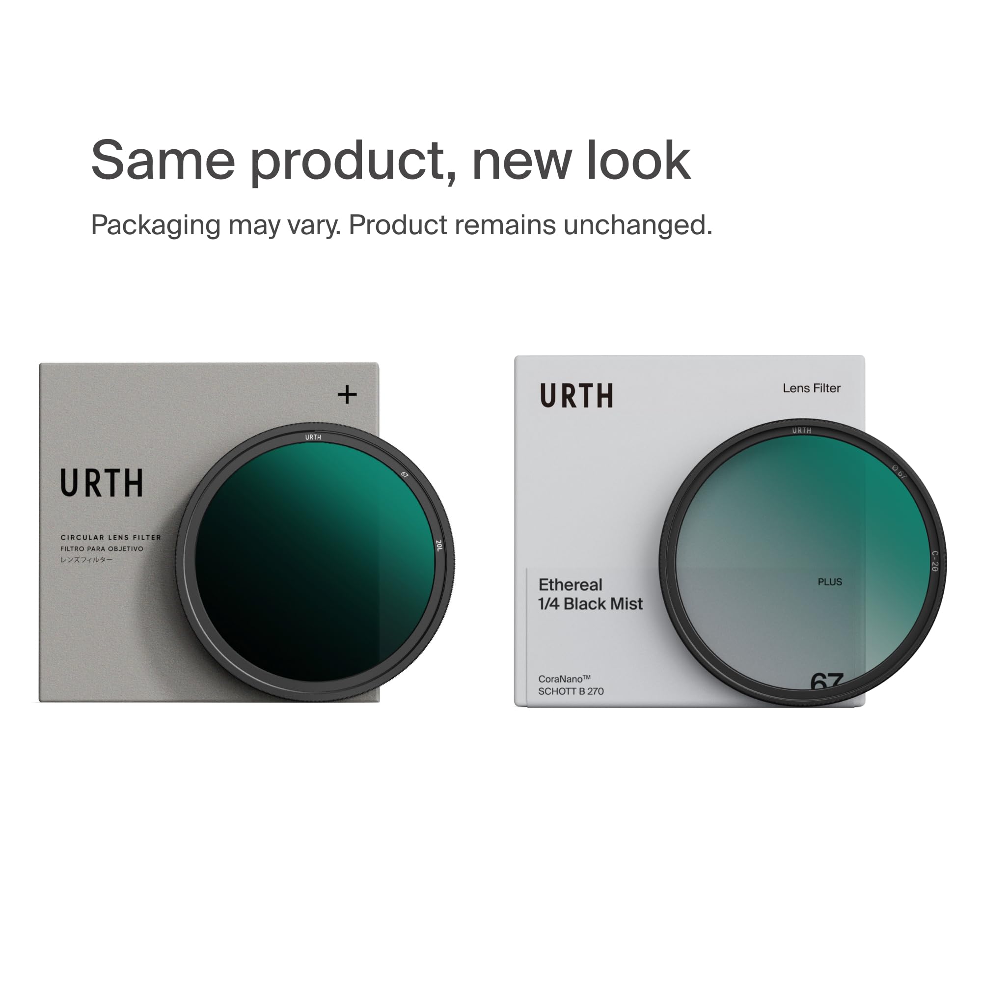 Urth 43 mm Filtro di Diffusione ¼ Etereo Black Mist (Plus) – Effetto Cinematografico per Obiettivo, Nano Rivestimento 20 Strati, Diffusione Luce per Fotocamera