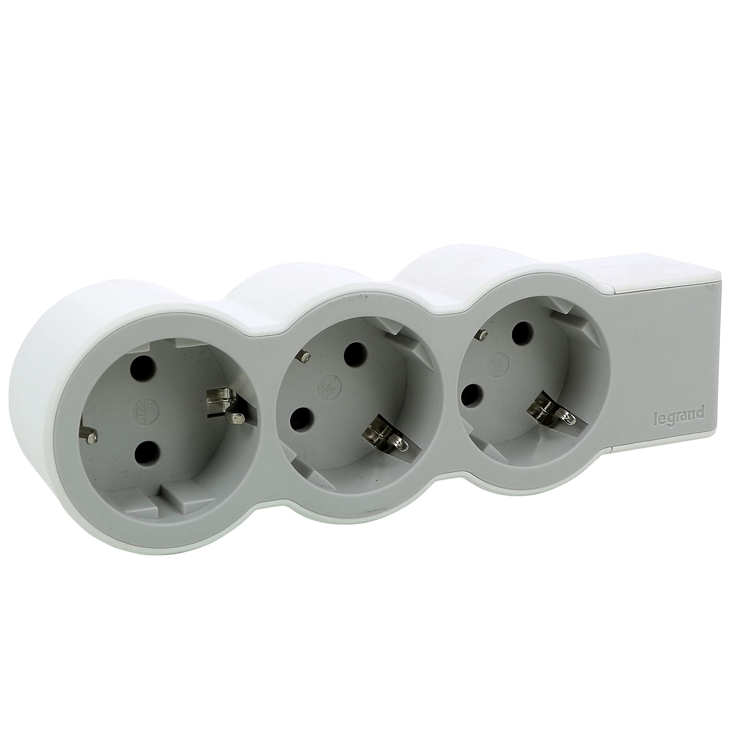 LEGRAND Regleta de enchufes, Base múltiple con 3 Tomas de Corriente 2P+T, Cable 1,5m, Color Blanco/Gris Claro 694549 — view 19
