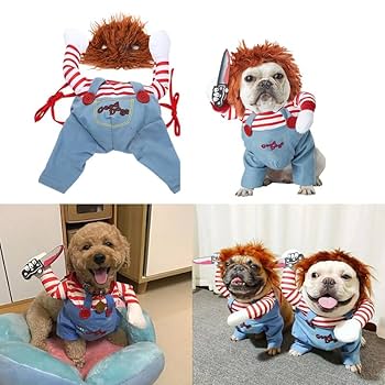 犬コスチューム ハロウィン ペット用の服 ピエロ 二足歩行 犬 服 面白い S Amazon.co.jp: 犬コスチューム ハロウィン ペット用の服 ピエロ