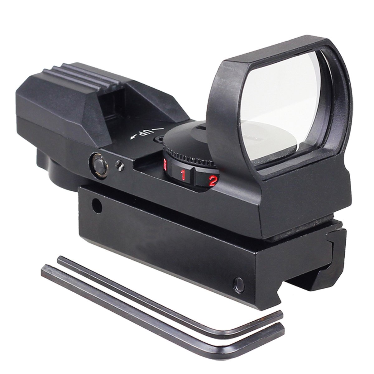 VERY100 Viseur holographique pour Arme à air comprimé 4 réticules Rouge/Vert Compatible avec Rail 21 mm