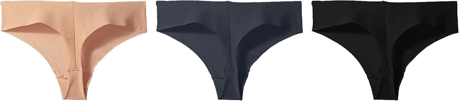 Calvin Klein Women's Invisibles Seamless Thong Panties, 3 Pack - Image 2
