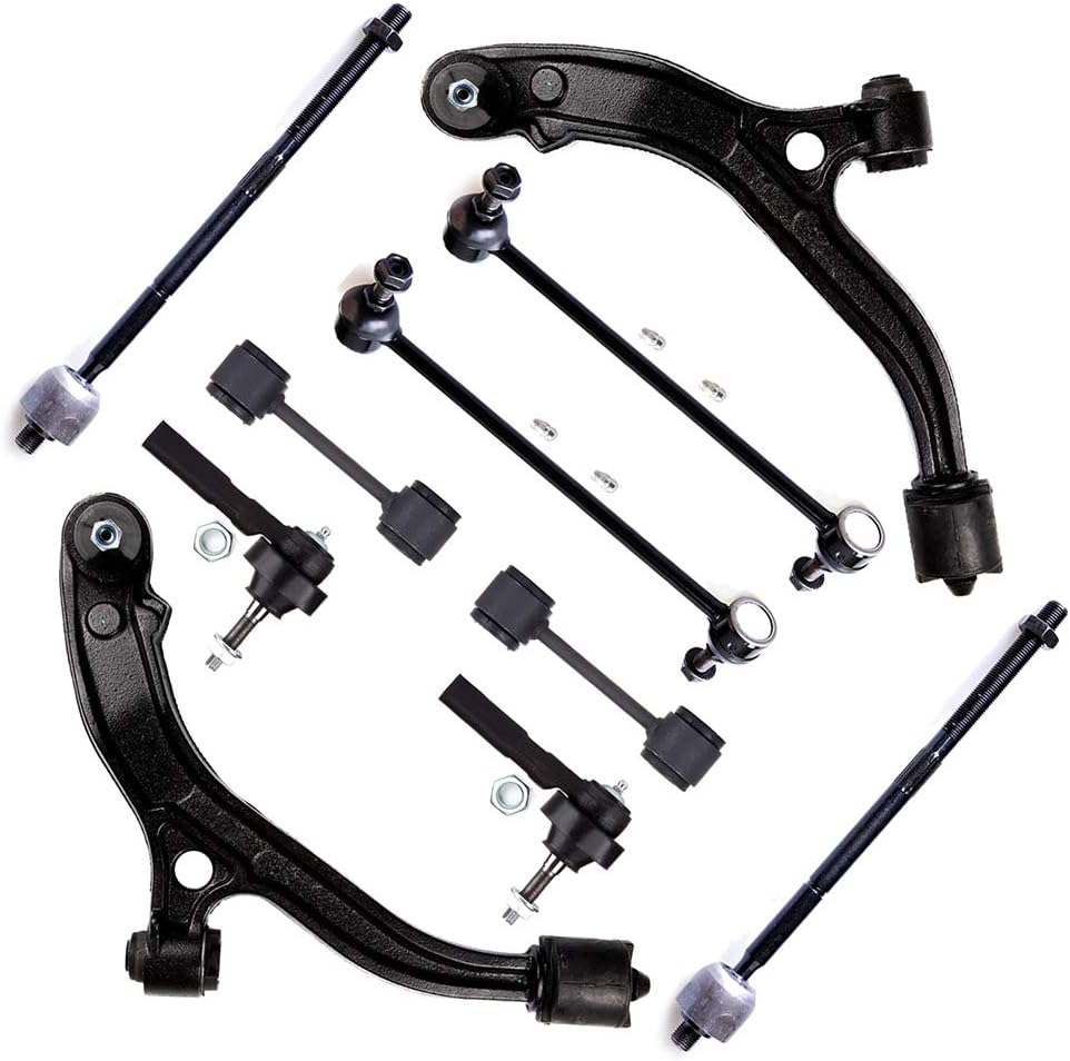 SCITOO 10-PC SET Suspension Kit For Chrysler Town & Country Voyager For Dodge Caravan Grand Caravan Control Arm,Sway Bar Link,Tie Rod End