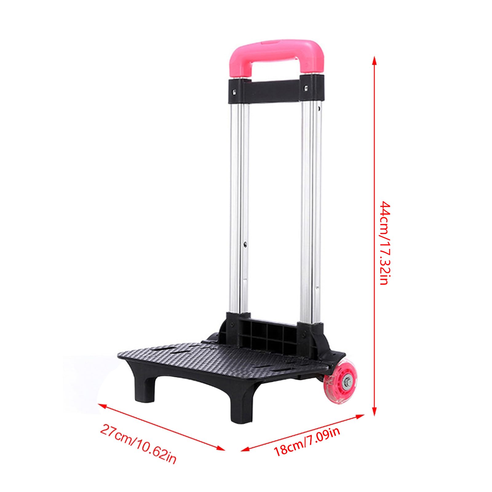 Chariot à dos pliable en alliage d'aluminium pour sac d'école, animal domestique