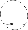 MENU POV Circle Tealight Candle Holder Large Black 4814539