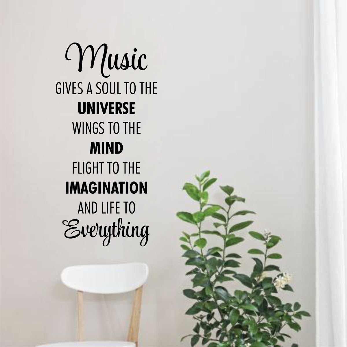 Rawpockets Music Quote Wall Sticker (PVC Vinyl, 58 cm x 29cm, Black) (B01KOPDDHC) Amazon Price History, Amazon Price Tracker