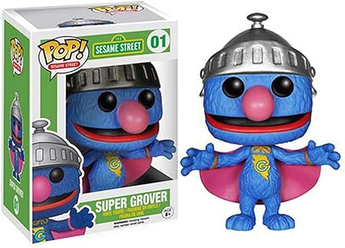 Figura de acción Funko POP TV Sesame Street Super Grover