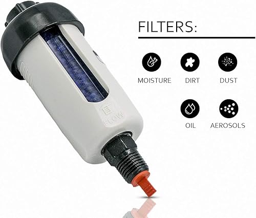 Miniatura 3 de LE LEMATEC Secador de compresor de aire desecante (ZN312-D-C1), regulador de aire digital DAR03B y paquete de accesorios