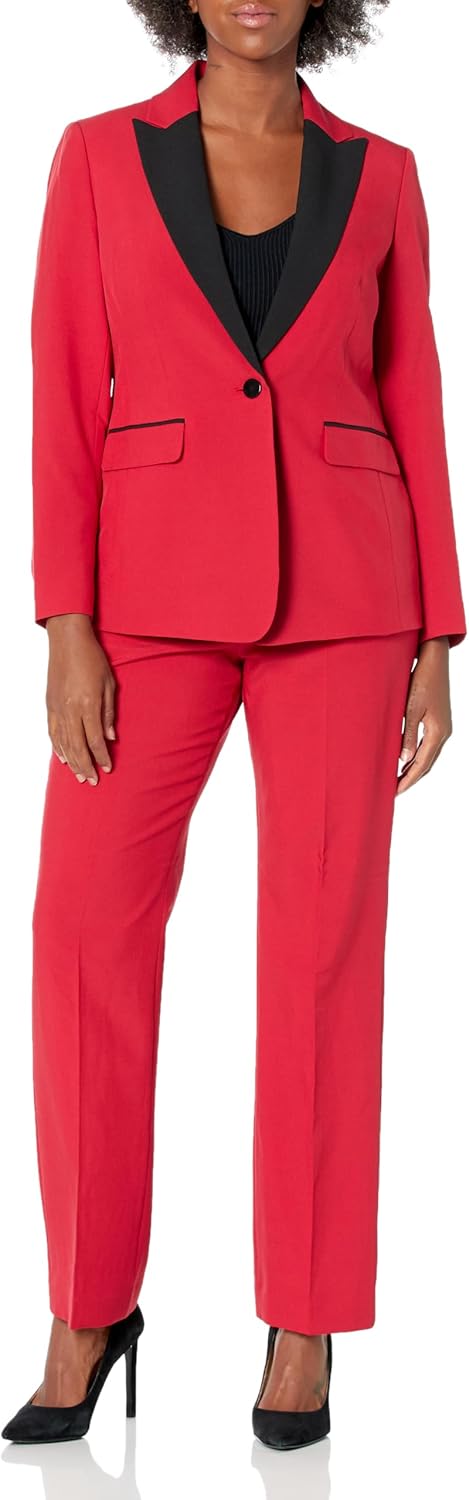 Le Suit Womens Women's One Button Blazer & Pant, 2pc Set