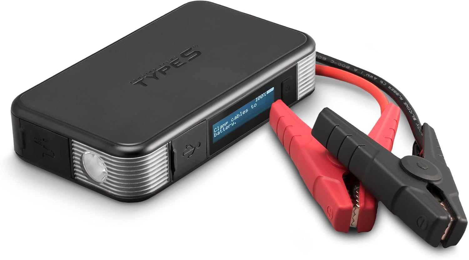 Type S 1000A Car Battery Jump Starter 12V 6L Gas 3L Diesel