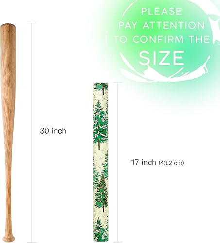 Vista 111 de WRAPAHOLIC Papel de regalo reversible de Navidad, mini rollo, 17 pulgadas x 33 pies, diseño de gnomo azul morado y cuadros con brillo metálico