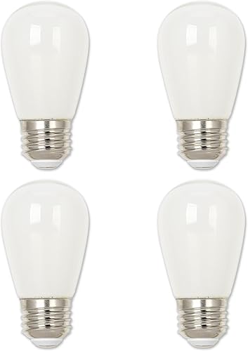 Miniatura 4 de Westinghouse 5511500 1.2 (equivalente a 15 vatios) S14 escarchada, E26 (base mediana), bombilla LED,