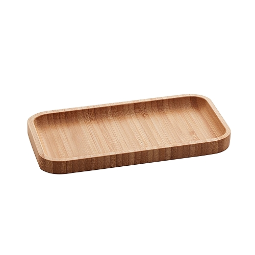 LYOR - Bandeja de Bambu Hire Marrom Natural 20cm - Mesa Posta - Organização - Utensílios d...