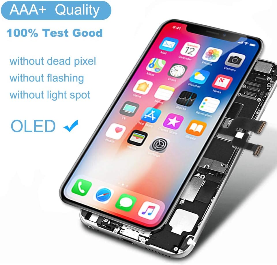 Super Cheap 🛒 Fixerman for iPhone Xs OLED Screen Replacement 5.8 inch, 3D Touch Display Digitizer Frame Assembly with Repair Tools, Compatible with Model A1920, A2097, A2098, A2100