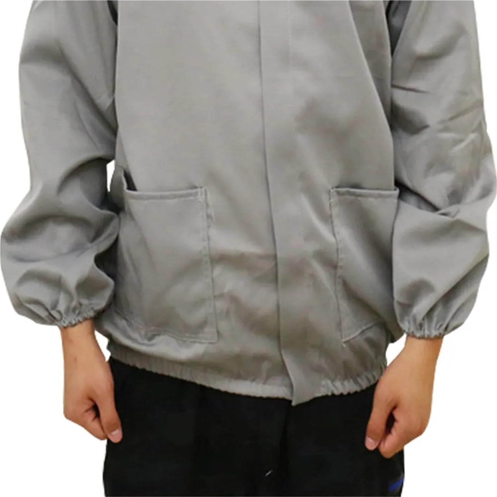 Chaqueta de apicultura, equipo profesional de apicultor, traje de apicultor, chaquetas de trabajo de campo for patio, interior y exterior, granja(White)