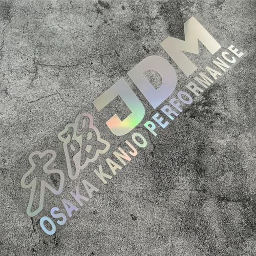 Image of Car Styling Vinyl Sticker for JDM Osaka Performance Decal Auto Front Rear Windshield Window Applique (Laser, 80cmx20cm)