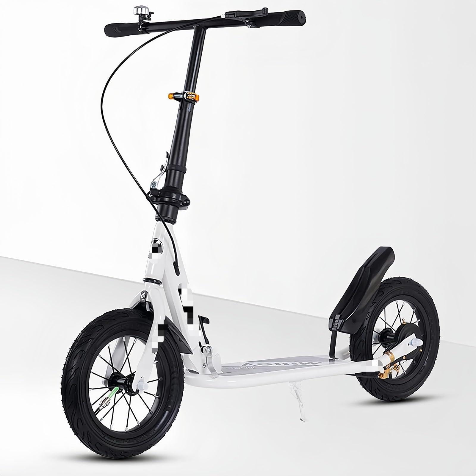 Adult-sized folding scooter with 290mm large wheels—height adjustable, 100kg weight capacity, making urban commuting easier.