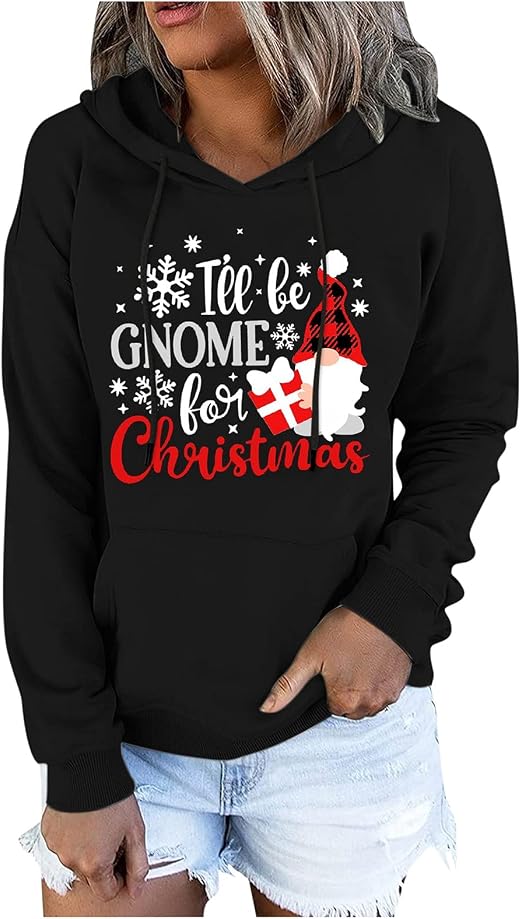 Ladies Long-Sleeves Hooded Pocket 
