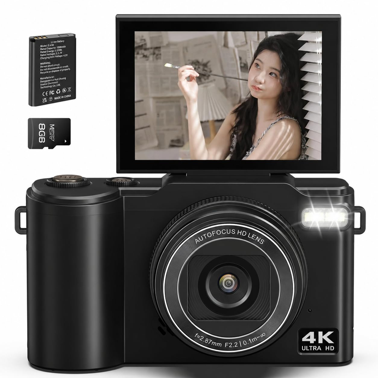 デジカメ 4K録画 64MP デジタルカメラ 180度回転可能ディスプレイ Amazon | Beho デジカメ 4K録画 64MP デジタルカメラ 180度回転可能