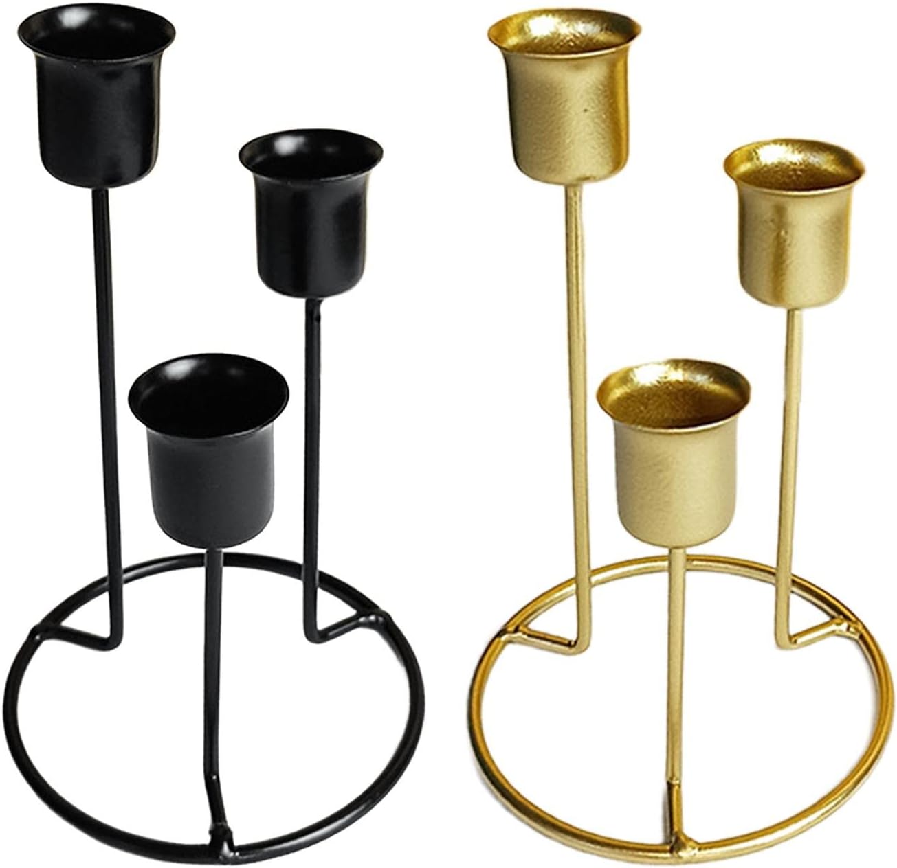 Minimalism Metal Taper Candle Holders Wedding Decoration Candelabra Dining Table Decor Home